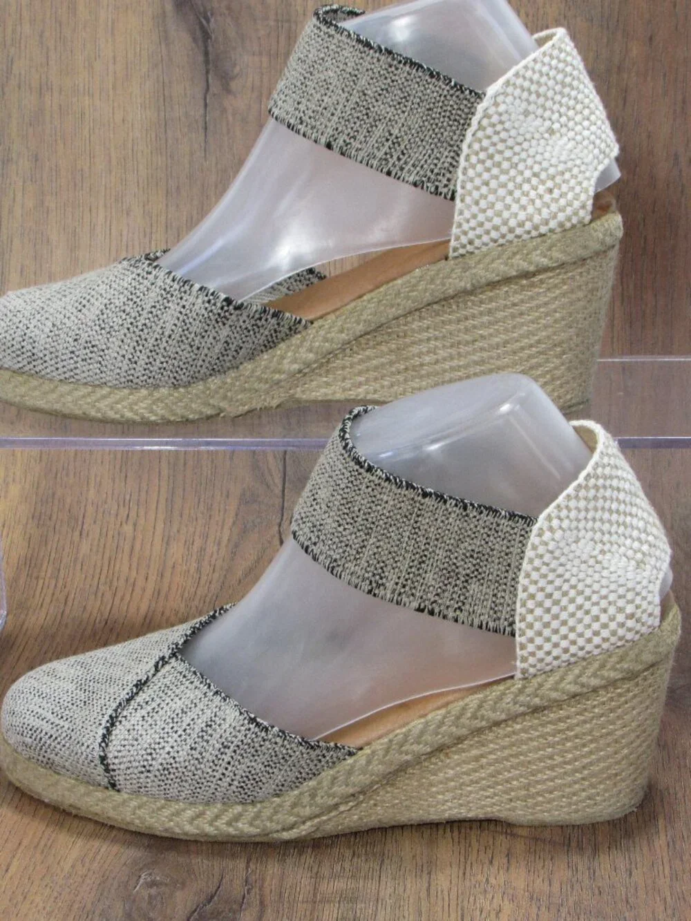 Andre Assous Anouka Wedge Espadrilles Sandals Woven Luxury Boho Women's 8